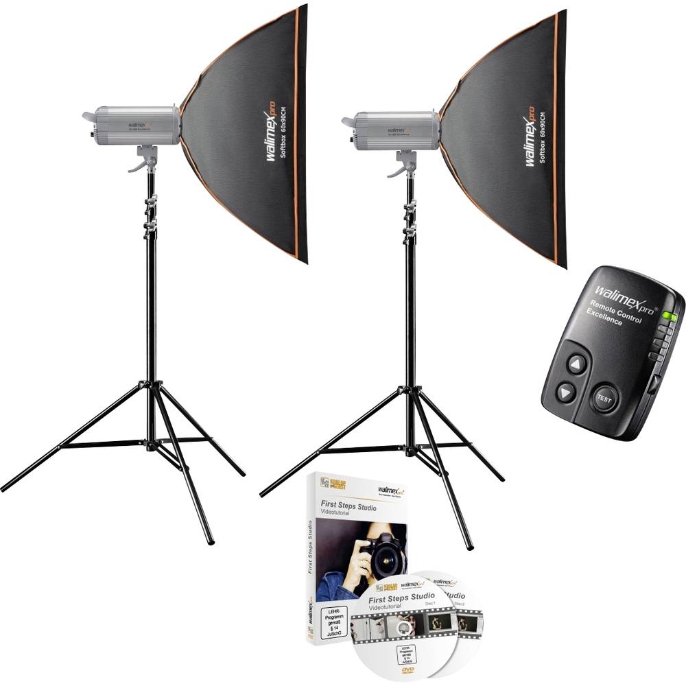 Image of Flash accessory set Walimex Pro VC Excellence Studioset Master 300
