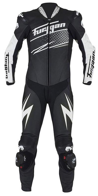 Image of Furygan 6540-1024 Leather suit Full Ride Black-White-Silver Size 50 ID 3435980309039