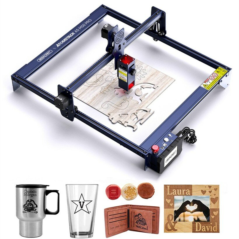 Image of GEEKCREITxATOMSTACK A5 M50 PRO Laser Engraver APP Control Dual-Laser Engraving Cutting Machine Support Offline Engraving