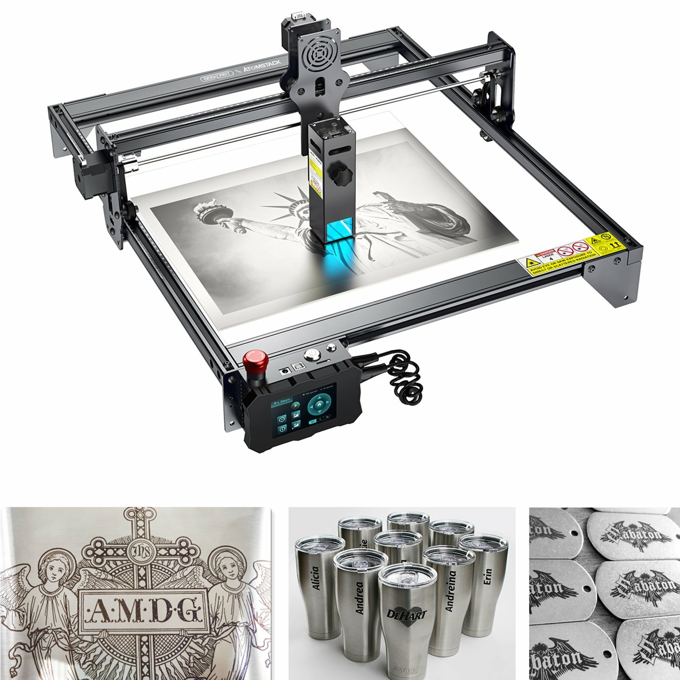 Image of GEEKCREITxATOMSTACK S10 PRO Laser Engraver 10W Output Power Flagship Engraving Cutting Machine Support Offline Engraving