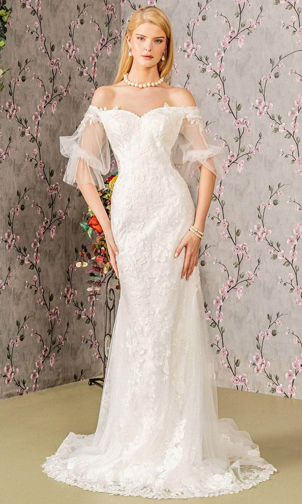 Image of GLS by Gloria Bridal GL3479 - Floral Embroidered Bridal Gown