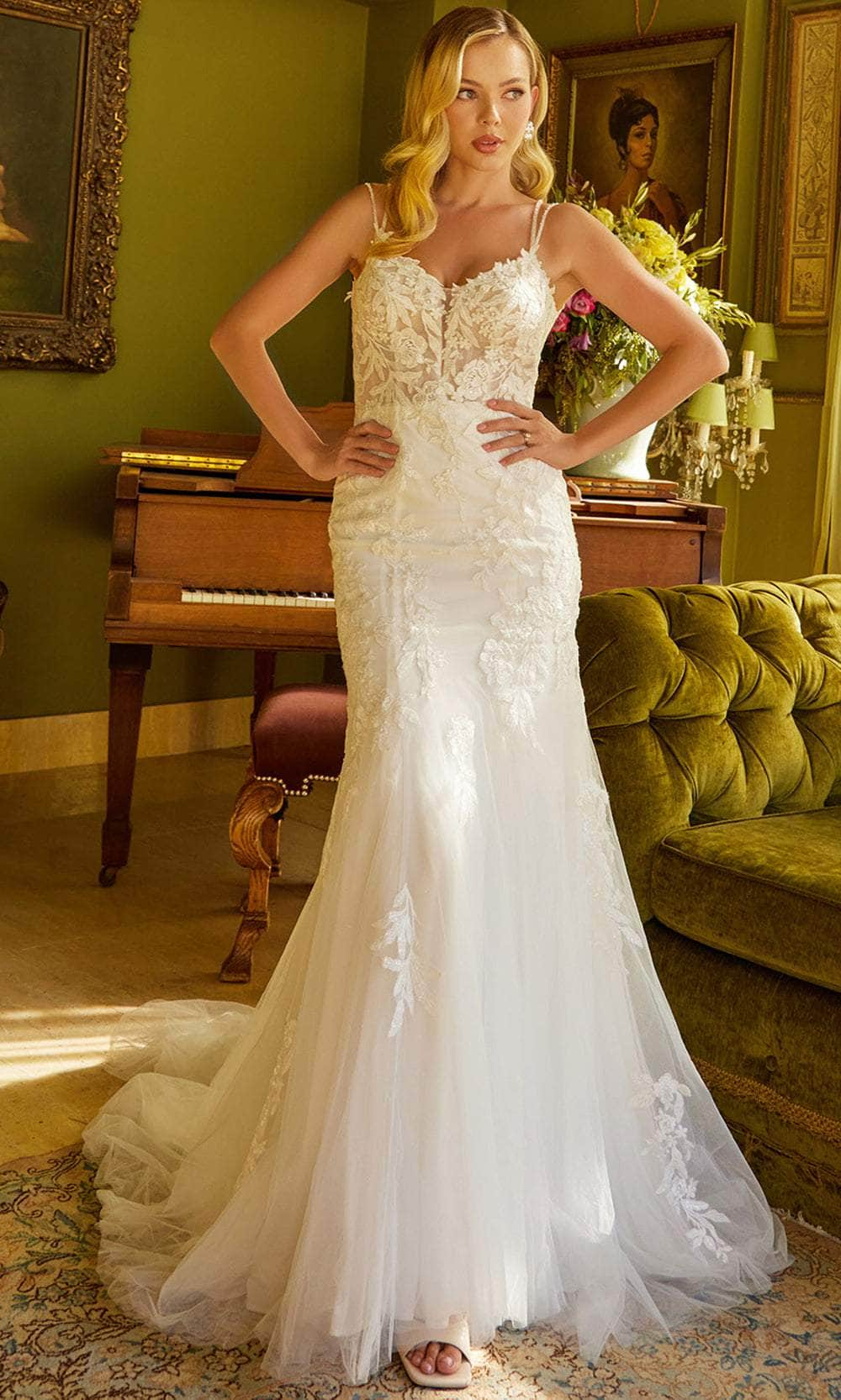 Image of GLS by Gloria Bridal GL3533 - Strappy Trumpet Bridal Gown