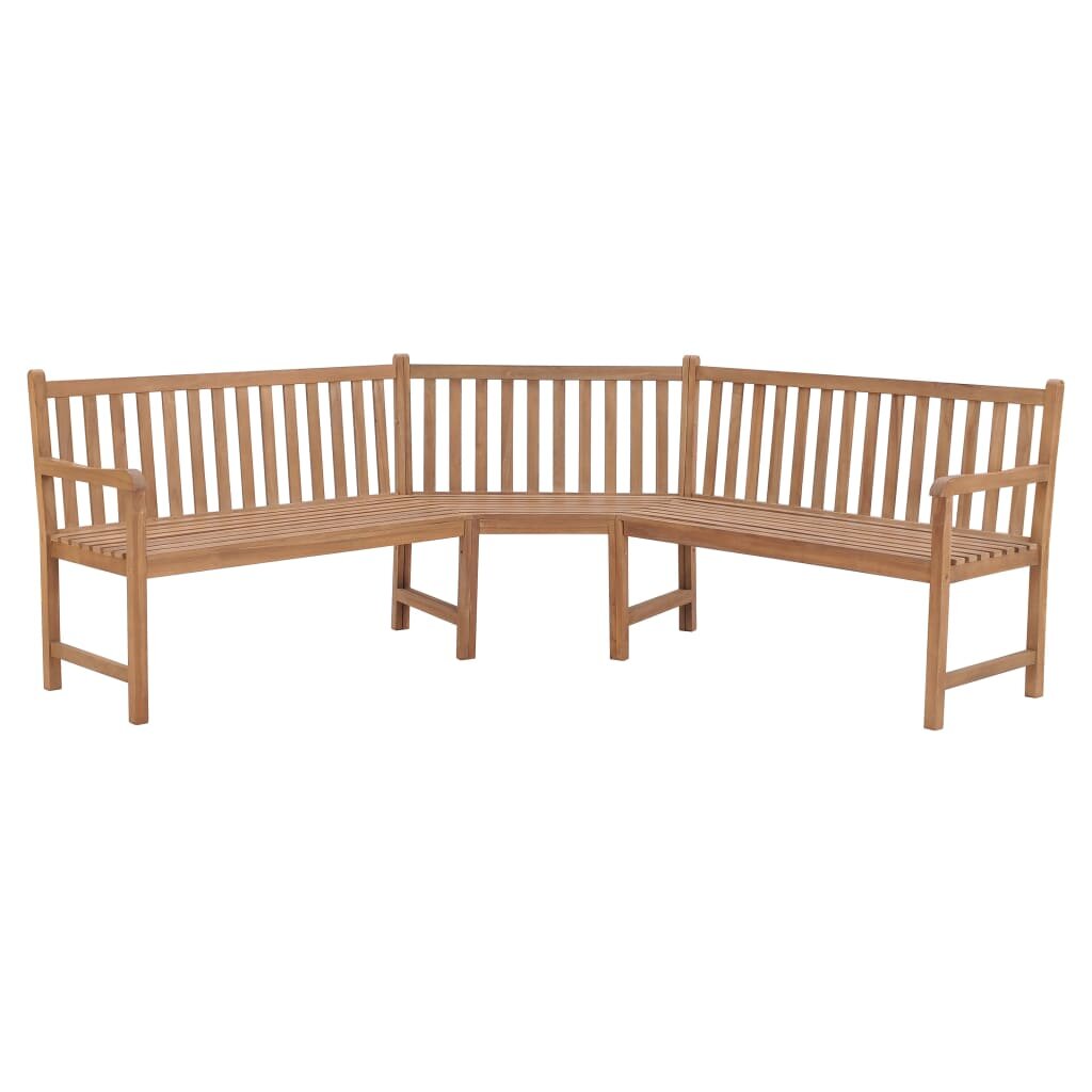 Image of Garden Corner Bench 795"x795"x354" Solid Teak Wood