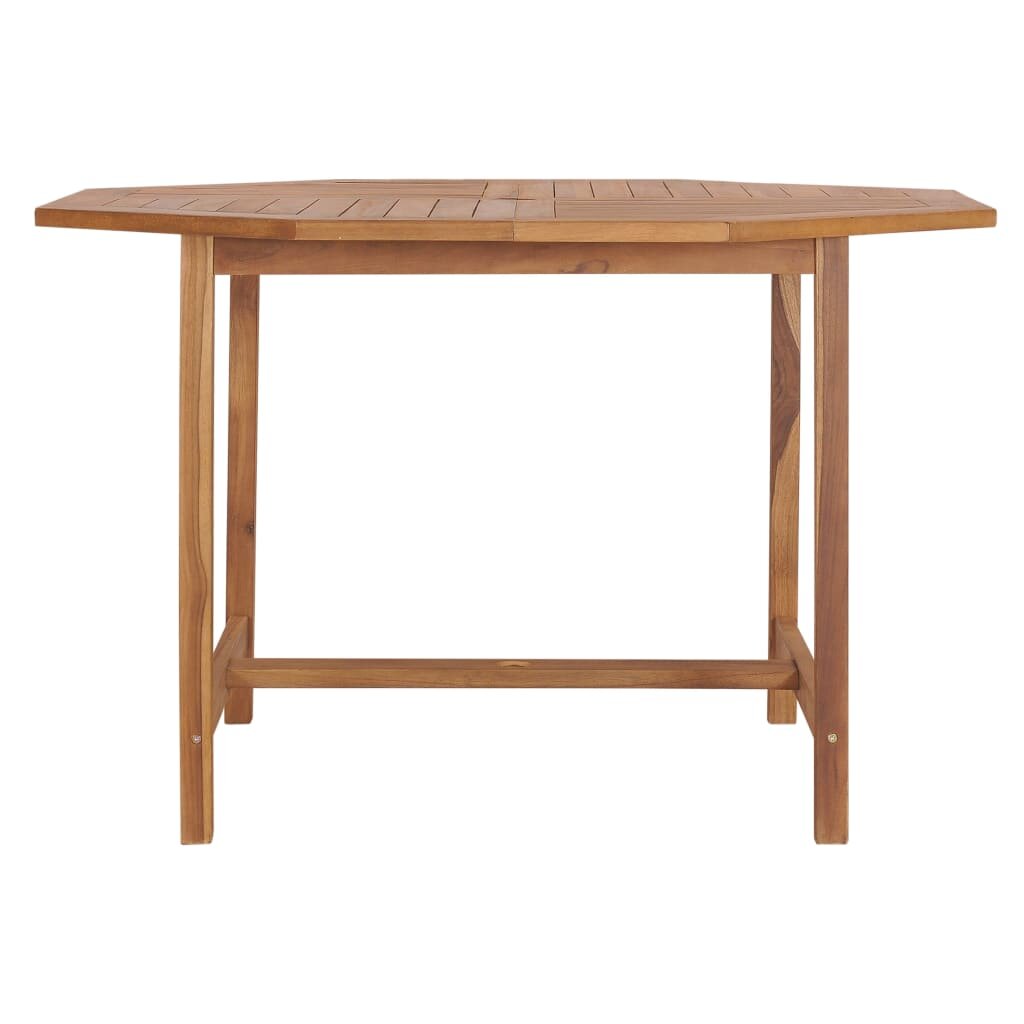 Image of Garden Table 472"x472"x295" Solid Teak Wood