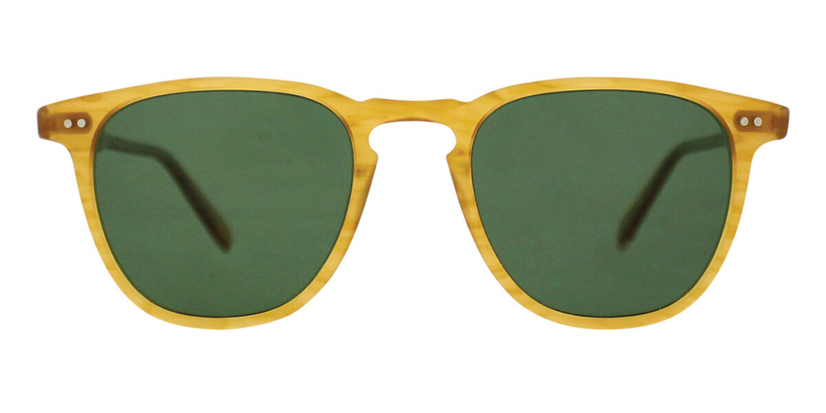 Image of Garrett Leight BROOKS SUN BT/GRN PLR Óculos de Sol Amarelos Masculino BRLPT