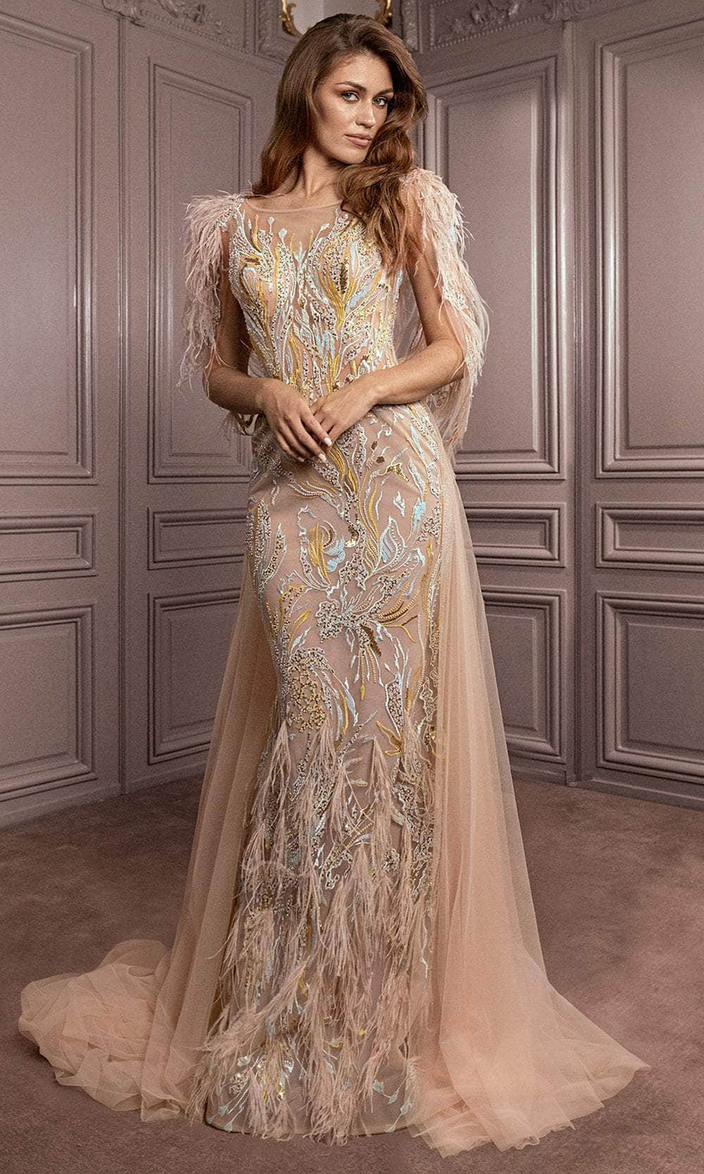 Image of Gatti Nolli Couture GA-7077 - Embroidered Mermaid Evening Dress