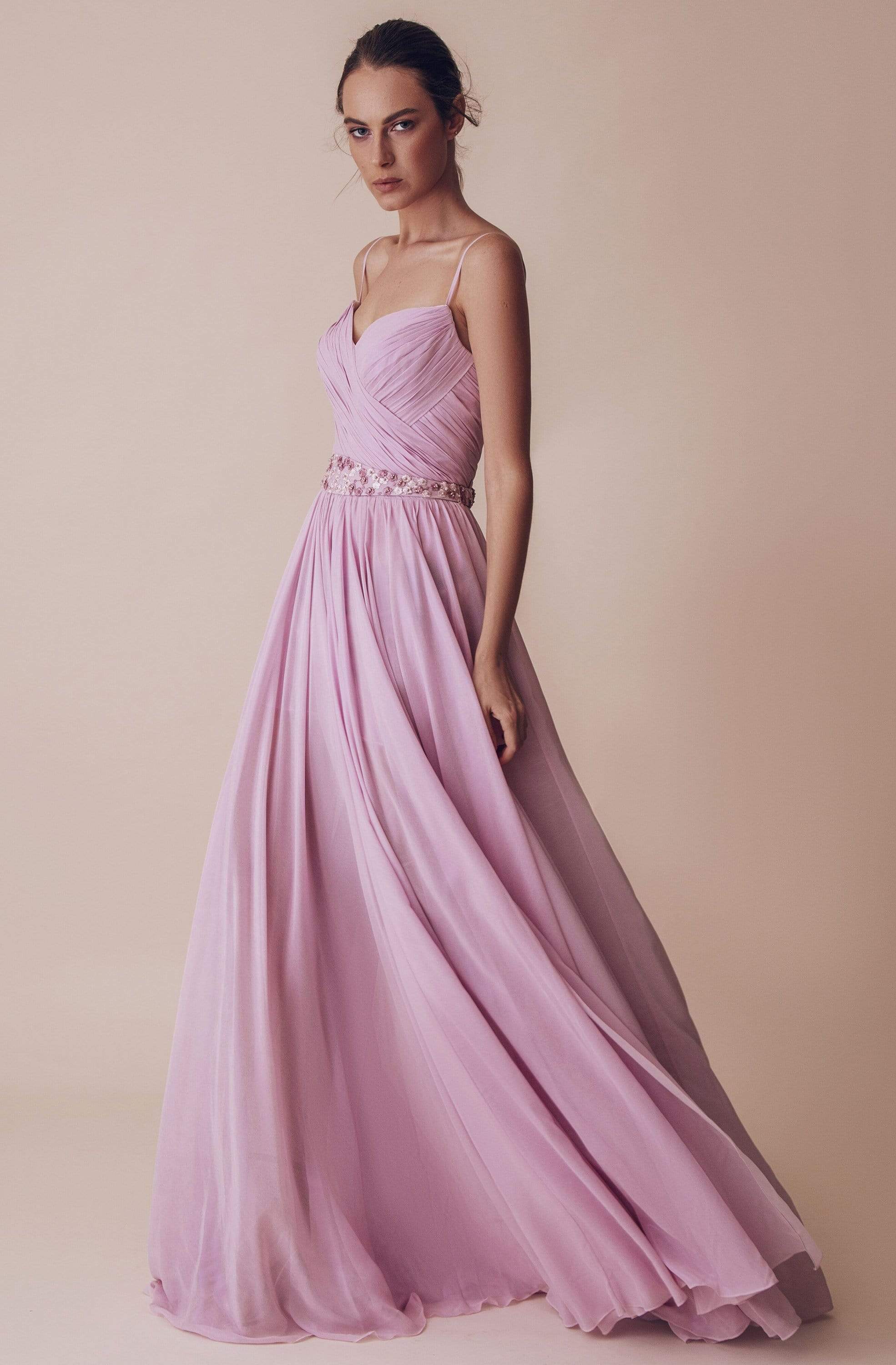 Image of Gatti Nolli Couture - OP-4989 Pleated Sweetheart A-line Dress