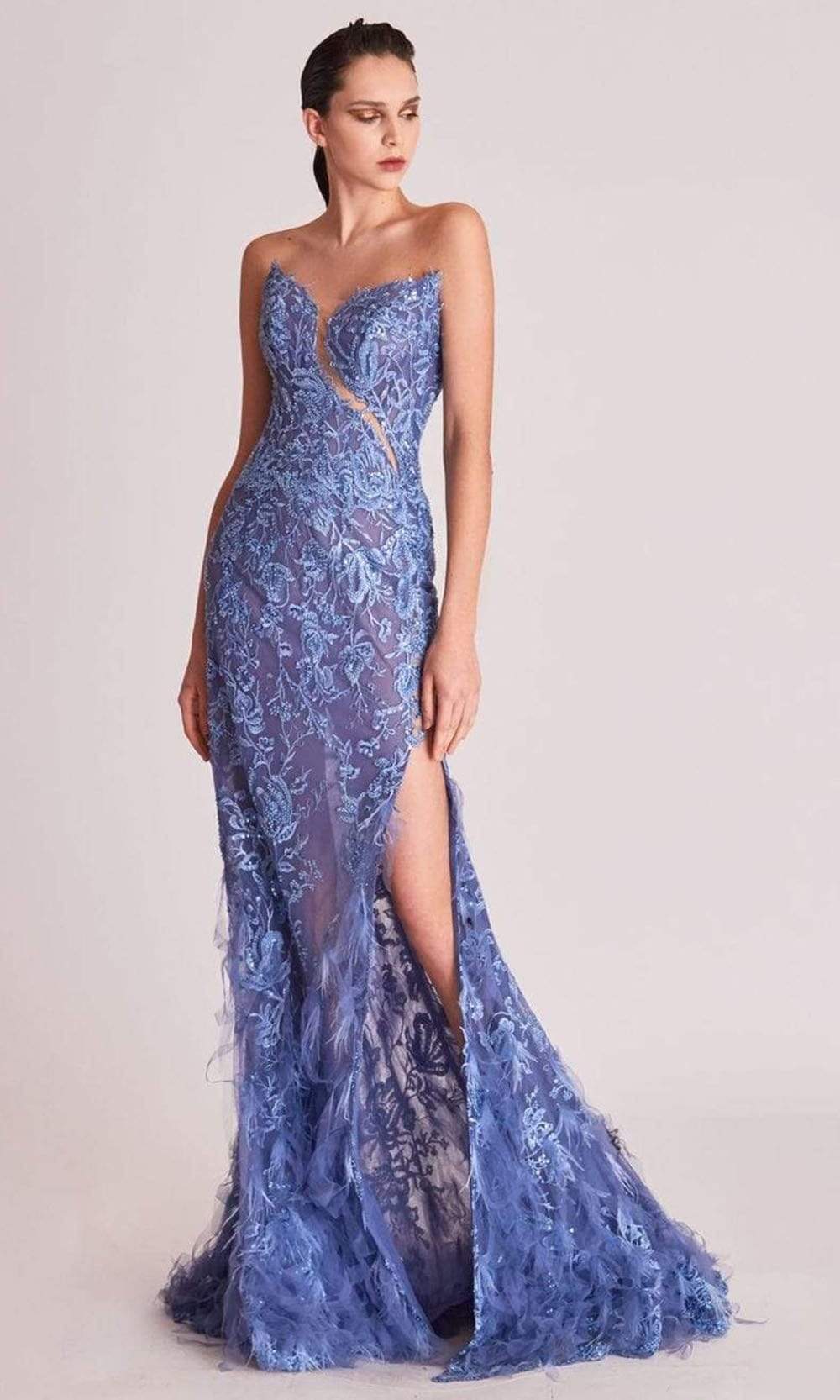 Image of Gatti Nolli Couture - OP5704 Strapless Embroidered Long Gown