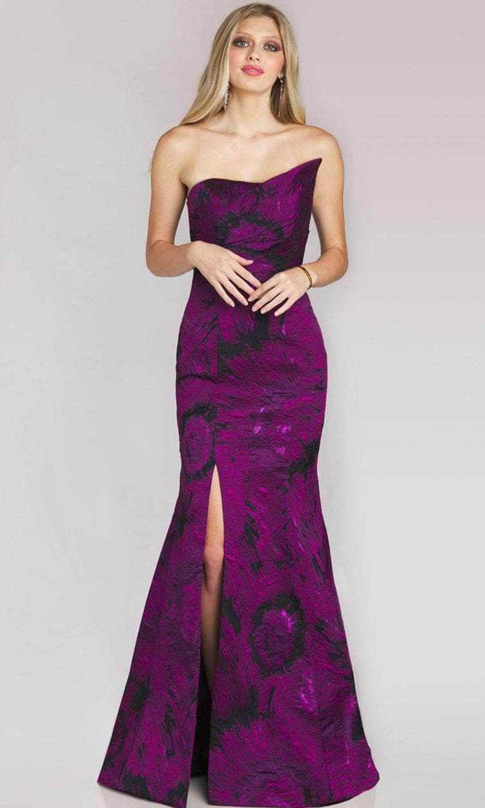 Image of Gia Franco 12154 - Strapless Trumpet Evening Dress