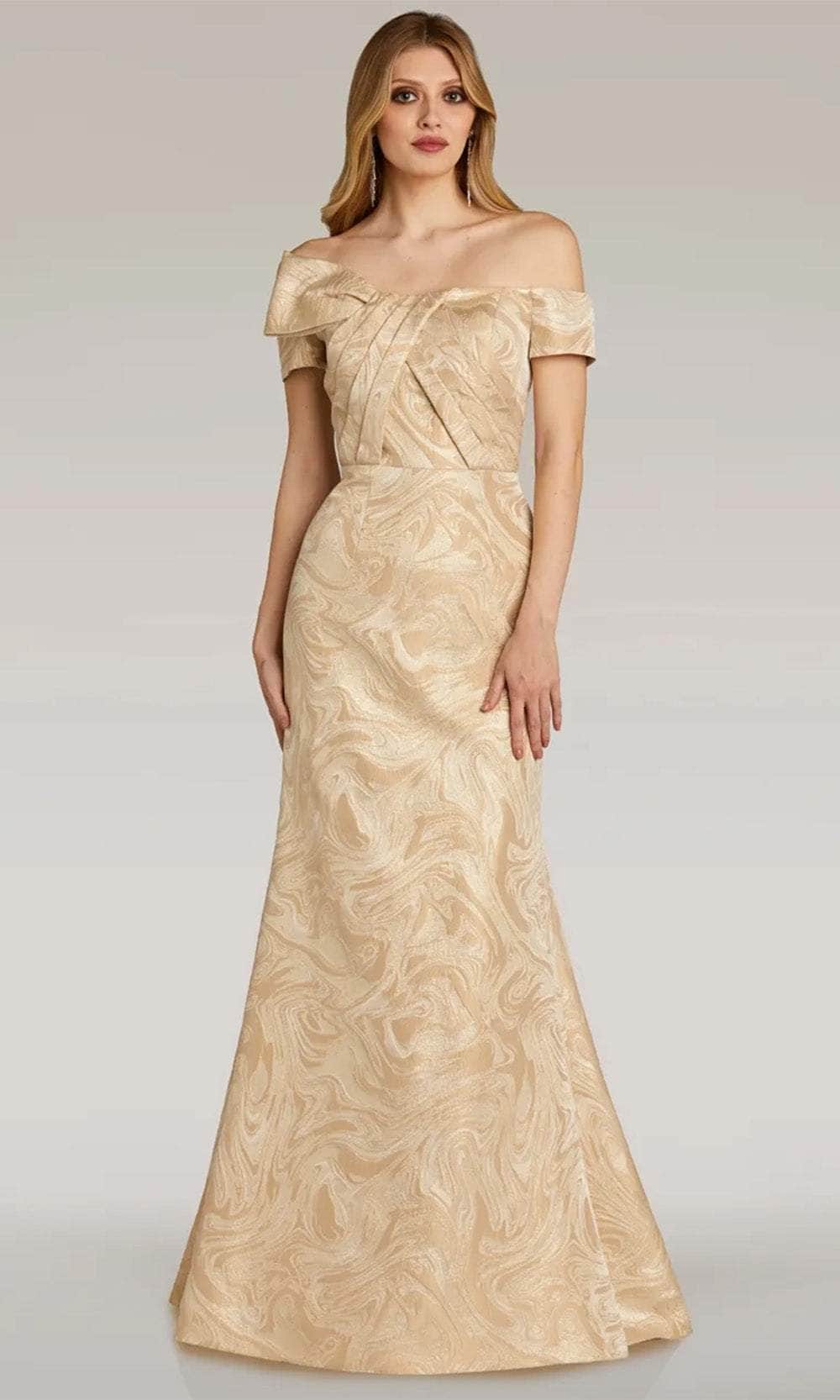 Image of Gia Franco 12300 - Twist Bow Evening Dress