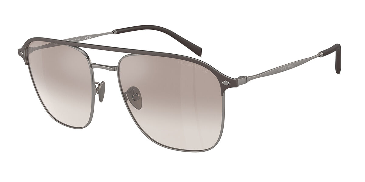 Image of Giorgio Armani AR6154 300394 Óculos de Sol Gunmetal Masculino PRT