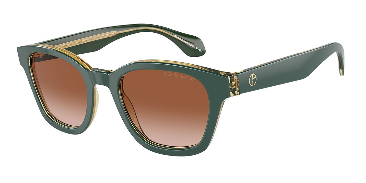 Image of Giorgio Armani AR8207F Asian Fit 608613 Óculos de Sol Masculino Verdes BRLPT