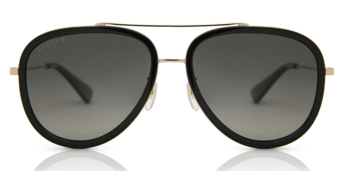 Image of Gucci GG0062S Polarized 011 Óculos de Sol Pretos Feminino BRLPT