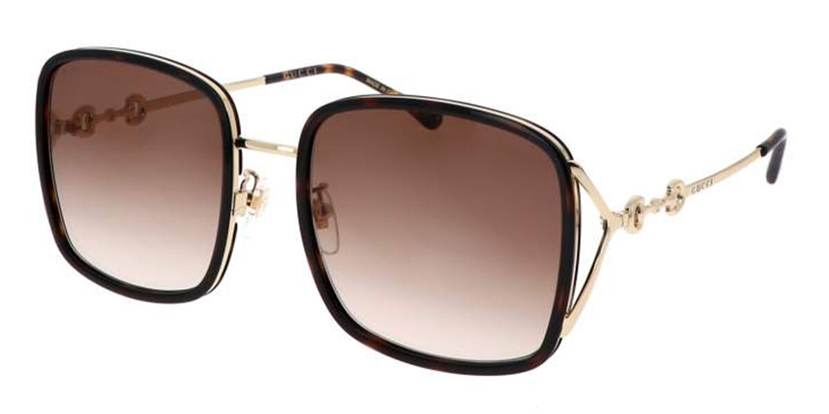 Image of Gucci GG1016SK Formato Asiático 003 Óculos de Sol Tortoiseshell Feminino BRLPT