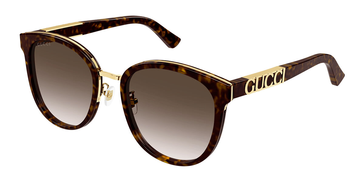 Image of Gucci GG1190SK Formato Asiático 002 Óculos de Sol Tortoiseshell Feminino BRLPT