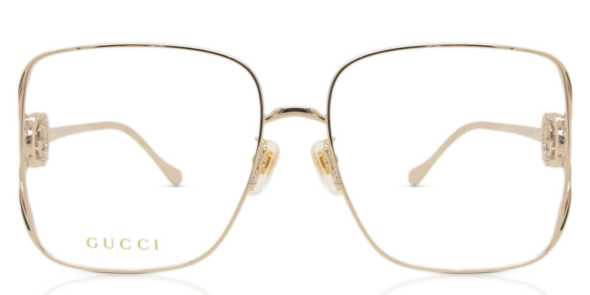 Image of Gucci GG1321O Formato Asiático 002 Óculos de Grau Dourados Feminino BRLPT