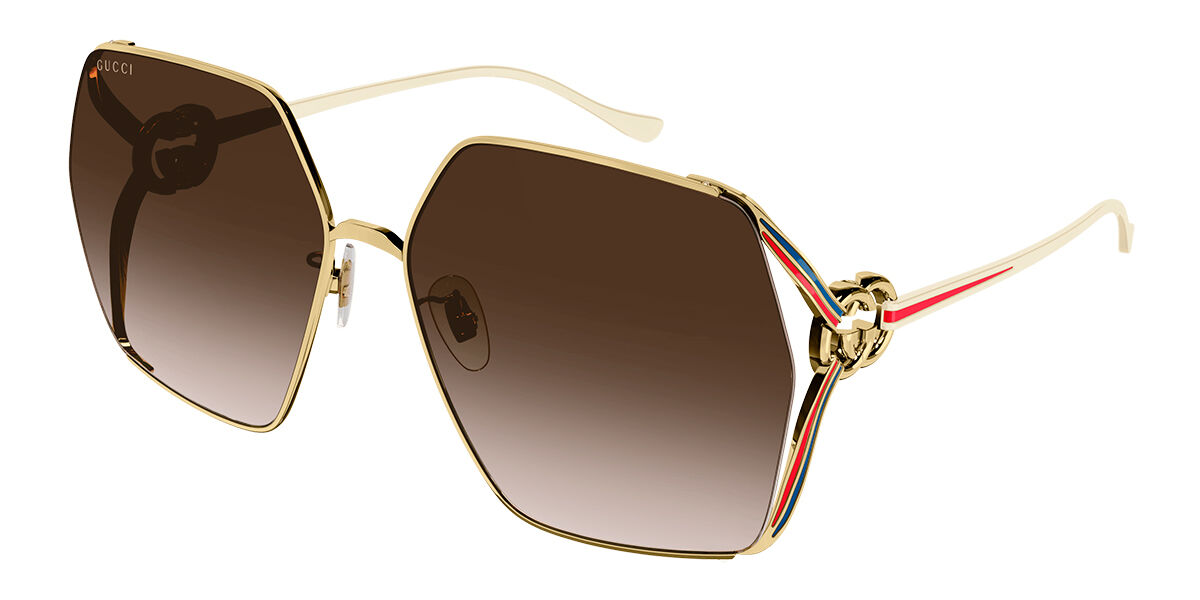 Image of Gucci GG1322SA Asian Fit 002 Óculos de Sol Dourados Feminino PRT
