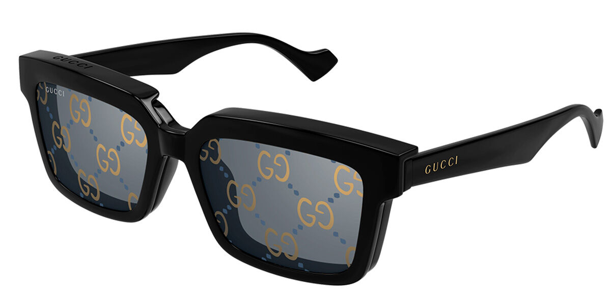 Image of Gucci GG1543S With Clip-On 001 Óculos de Grau Pretos Masculino BRLPT
