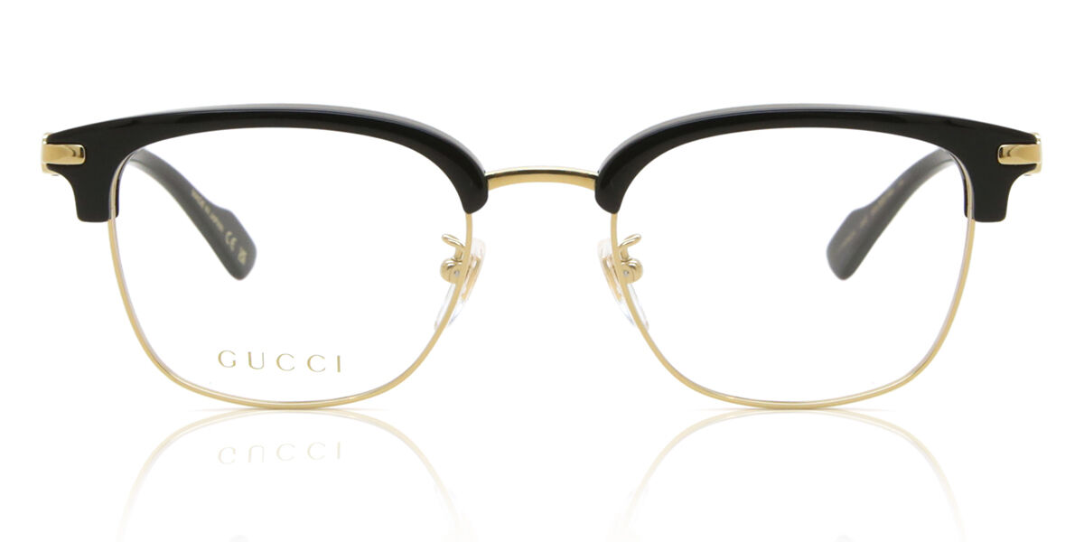 Image of Gucci GG1606OK Asian Fit 002 52 Zlote Meskie Okulary Korekcyjne PL