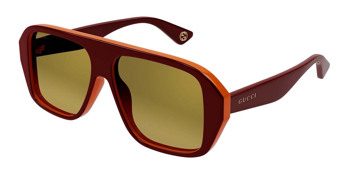 Image of Gucci GG1615S 003 Óculos de Sol Masculino Vermelhos BRLPT