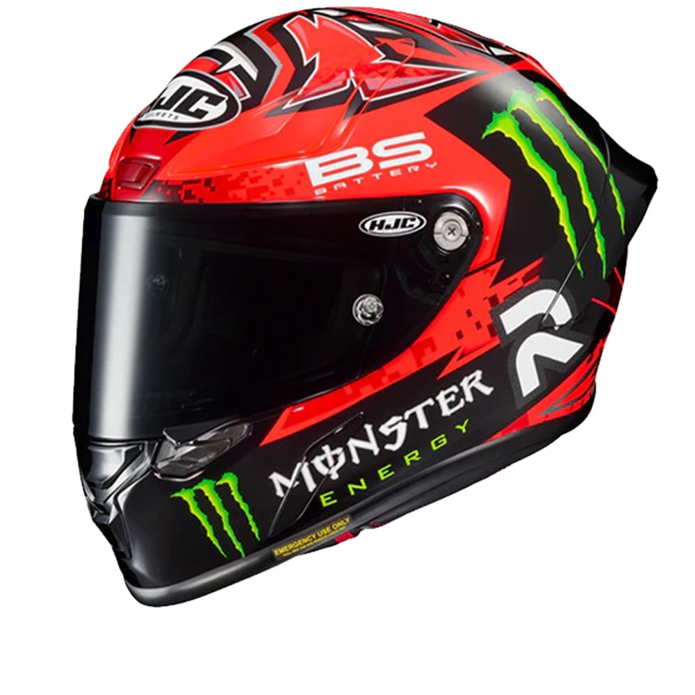 Image of HJC RPHA 1 Fabio Quartararo Replica Red Black Full Face Helmet Talla 2XL