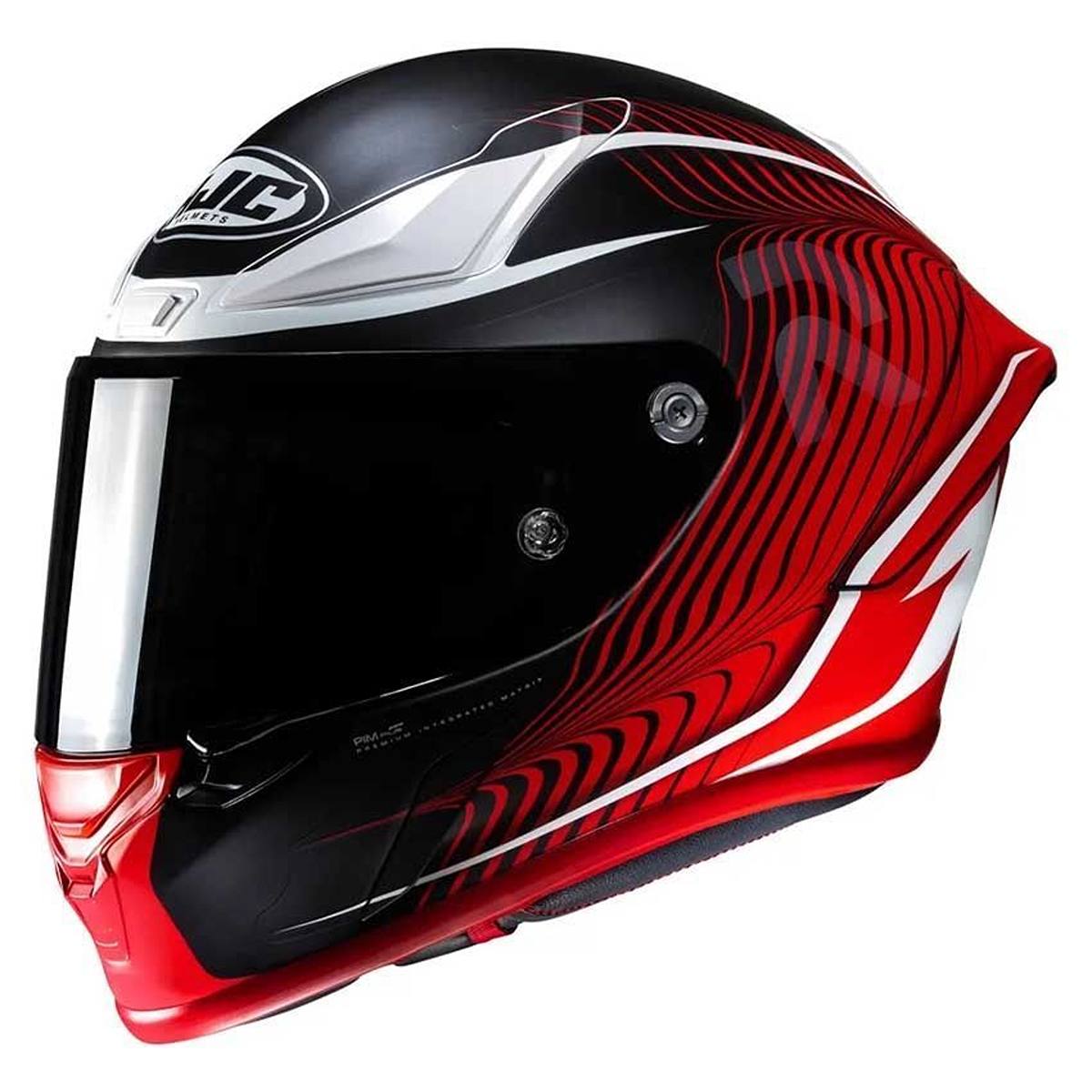 Image of HJC RPHA 1 Lovis Red Black Full Face Helmet Size M EN