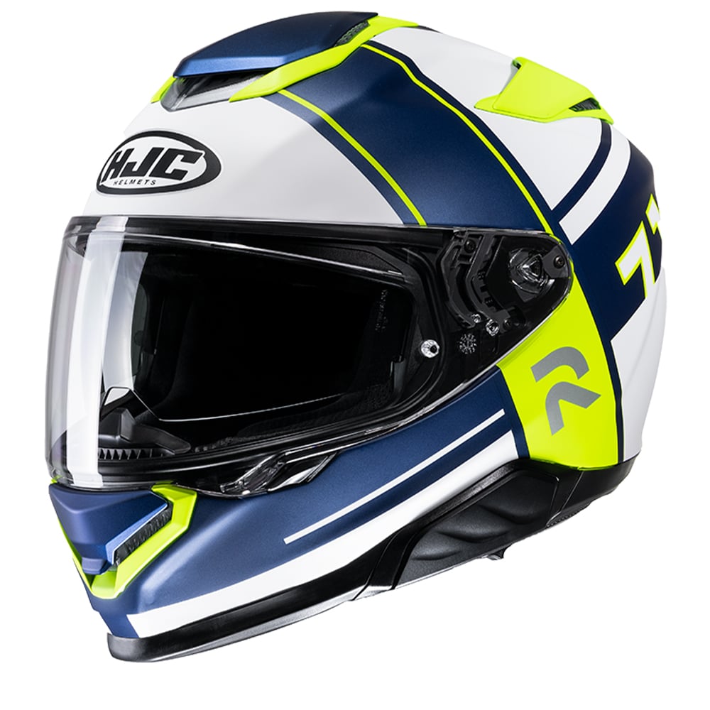 Image of HJC RPHA 71 Zecha White Blue Mc3Hsf Full Face Helmet Size 2XL EN