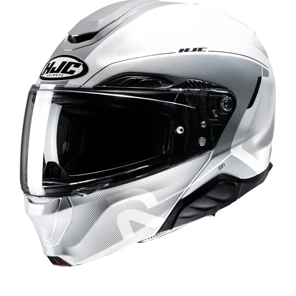 Image of HJC RPHA 91 Combust White Grey Mc10 Modular Helmets Size S EN