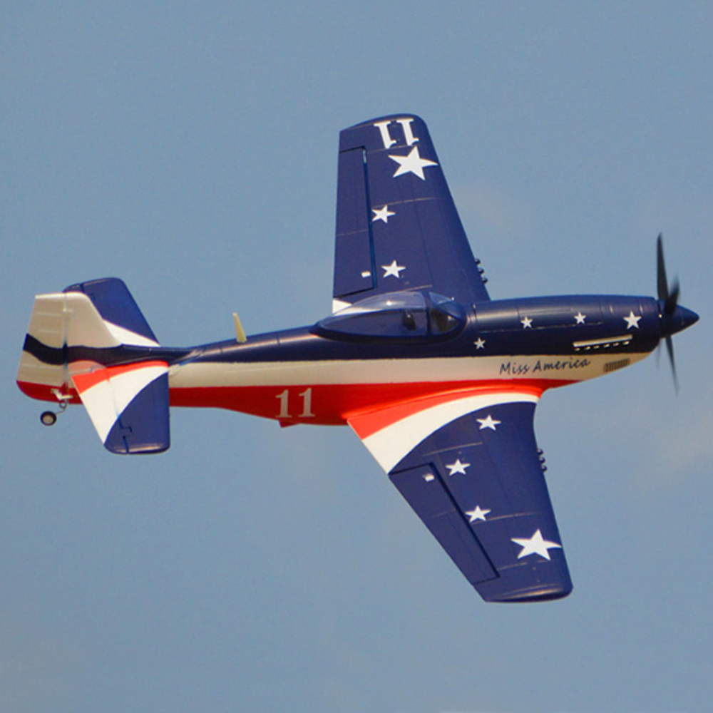 Image of HOOKLL P51 Miss America 1200mm Wingspan EPO RC Airplane Warbird KIT/PNP