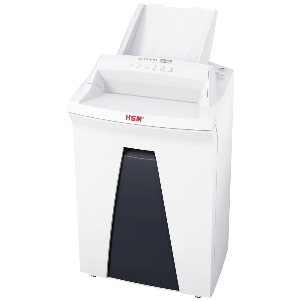 Image of HSM SECURIO AF150 Autofeed Document shredder 7 sheet Particle cut 19 x 15 mm P-5 34 l Also shreds Staples Paper clips