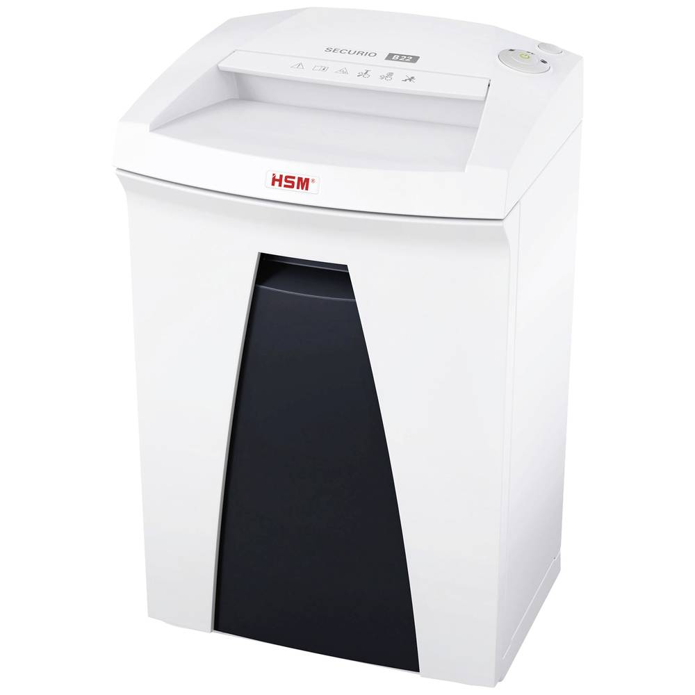 Image of HSM SECURIO B22 Document shredder 11 sheet Particle cut 39 x 30 mm P-4 33 l Also shreds Staples Paper clips Credit