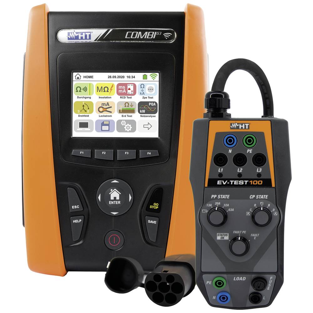 Image of HT Instruments Volle Ladung Electrical tester set Calibrated to (ISO standards) VDE standard 0413
