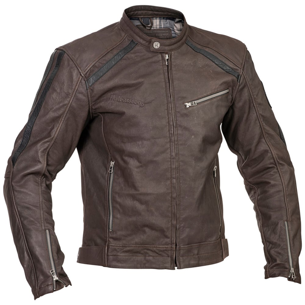 Image of Halvarssons Sandtorp Leather Jacket Brown Talla 48