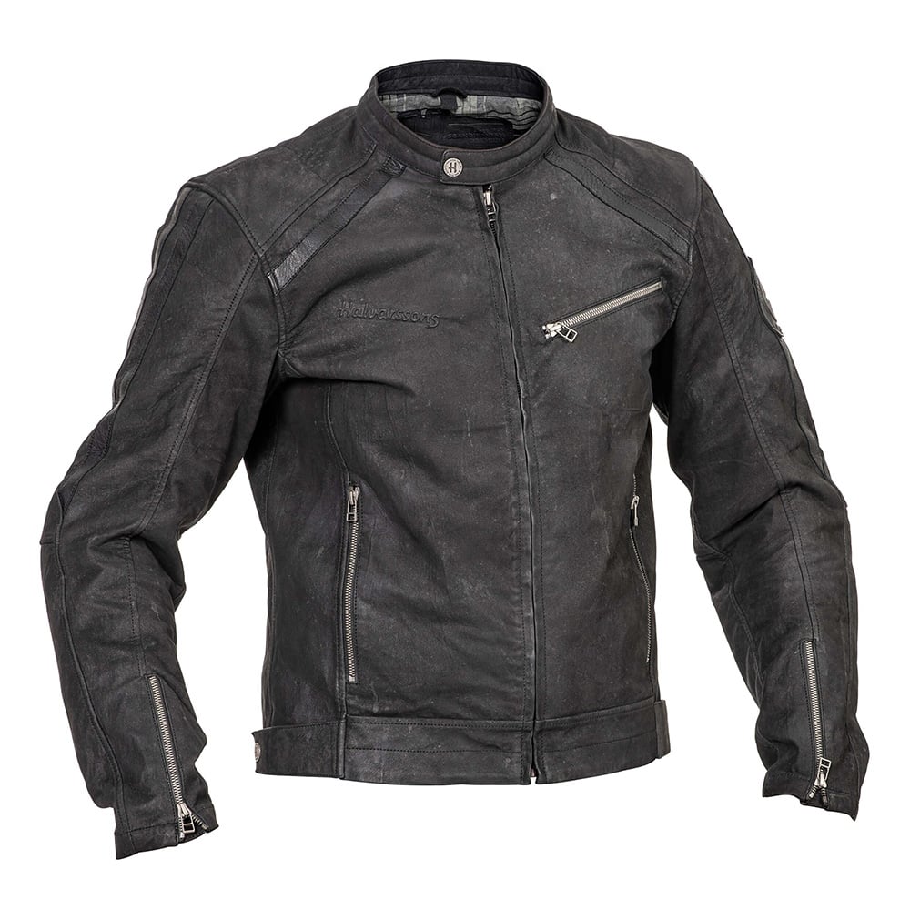 Image of Halvarssons Sandtorp Leather Schwarz Jacke Größe 48