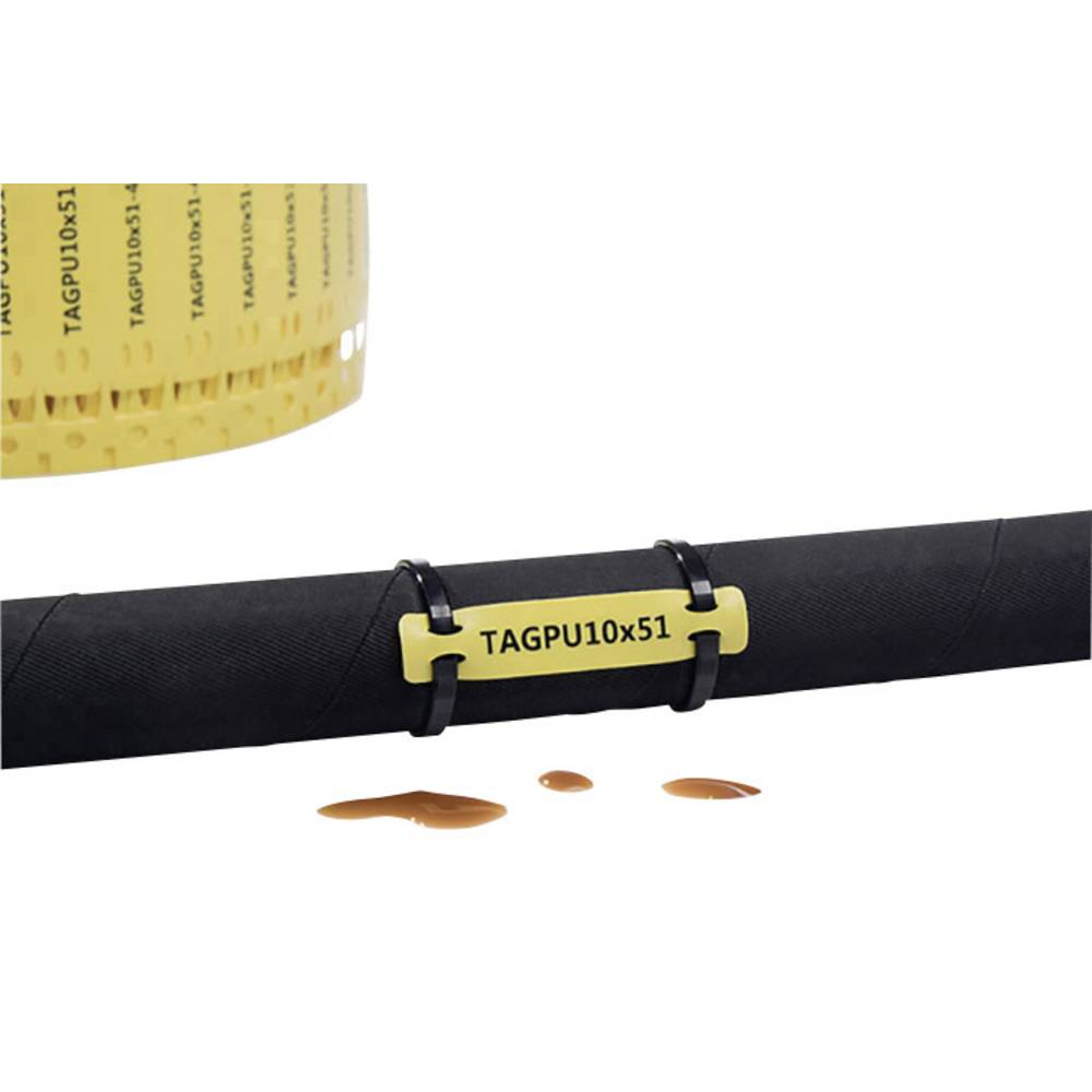 Image of HellermannTyton 556-80502 TAGPU20X51-6WH-PUR-WH Lead marker 1000 pc(s)