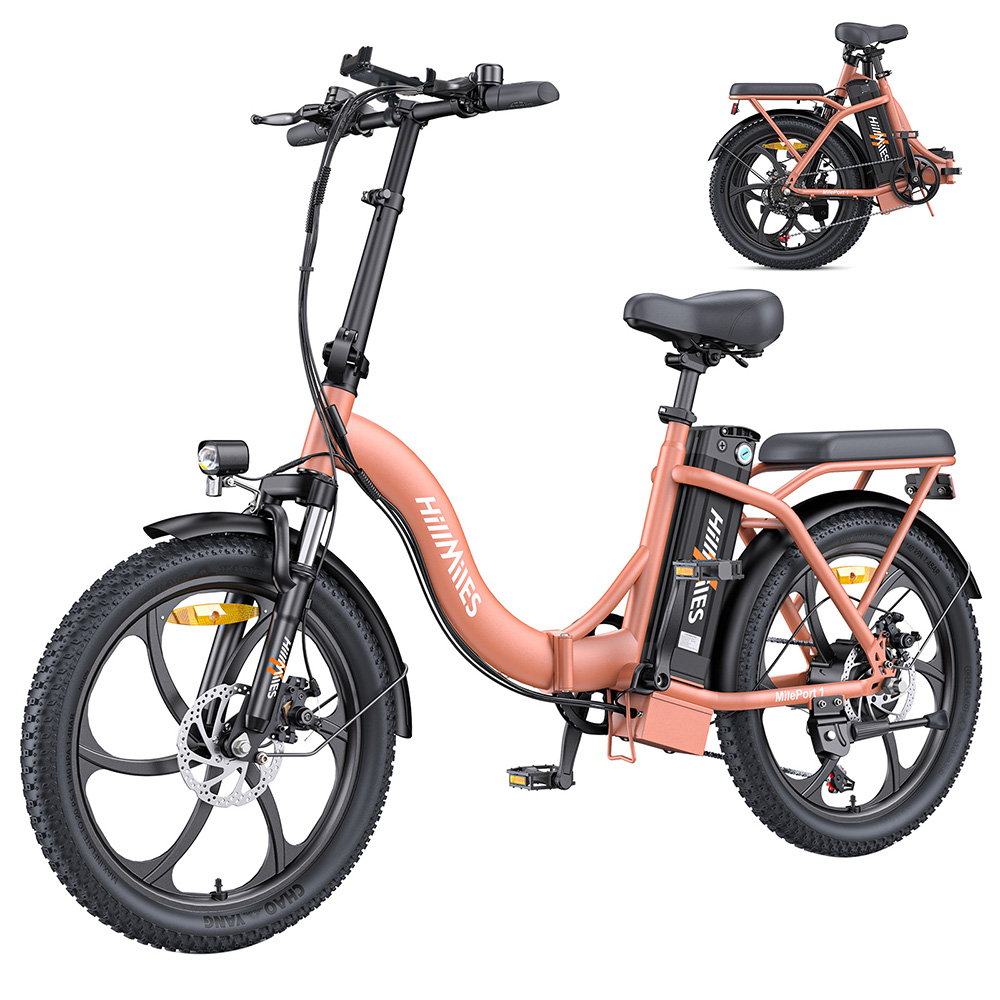 Image of HillMiles MilePort 1 Electric Bike 250W 36V 13AH Red