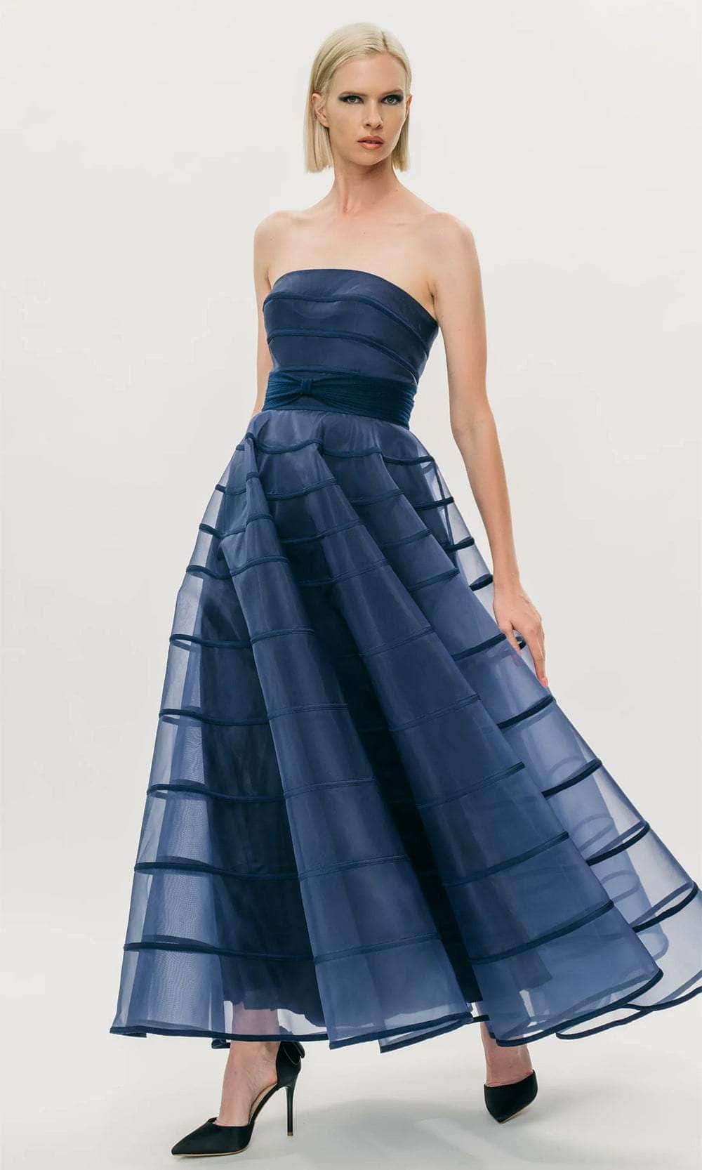 Image of Hynes Park M561 - Strapless A-Line Prom Gown