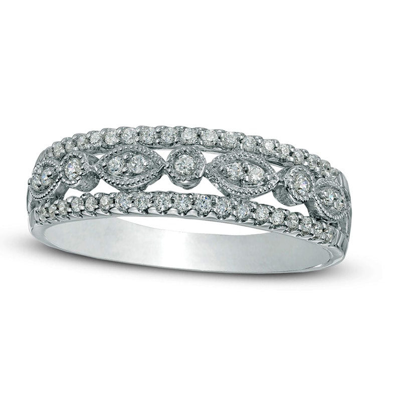 Image of ID 1 020 CT TW Natural Diamond Band in Solid 10K White Gold