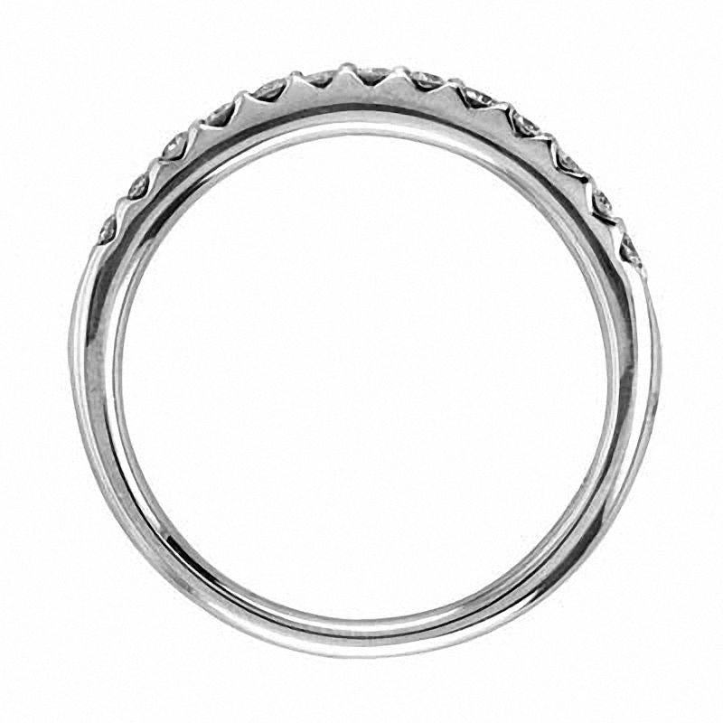 Image of ID 1 020 CT TW Natural Diamond Wedding Band in Solid 14K White Gold