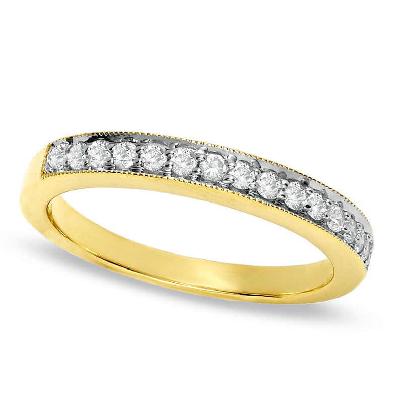 Image of ID 1 025 CT TW Natural Diamond Stackable Band in Solid 14K Gold