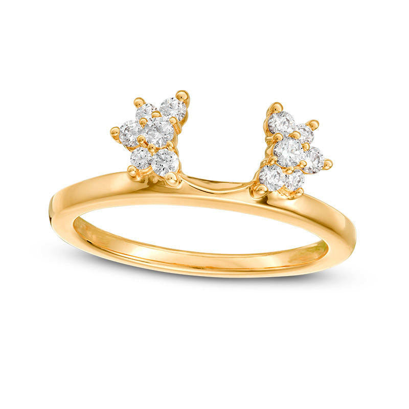 Image of ID 1 025 CT TW Natural Diamond Starburst Enhancer in Solid 14K Gold