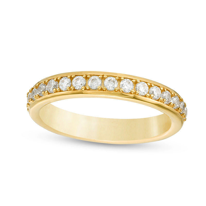 Image of ID 1 050 CT TW Natural Diamond Wedding Band in Solid 10K Yellow Gold