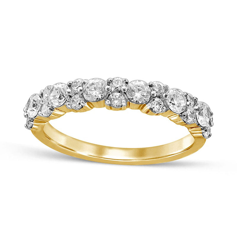 Image of ID 1 10 CT TW Natural Diamond Anniversary Band in Solid 10K Yellow Gold