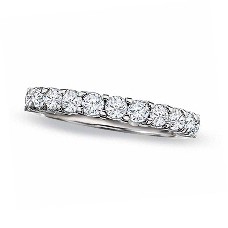 Image of ID 1 10 CT TW Natural Diamond Prong Band in Solid 14K White Gold