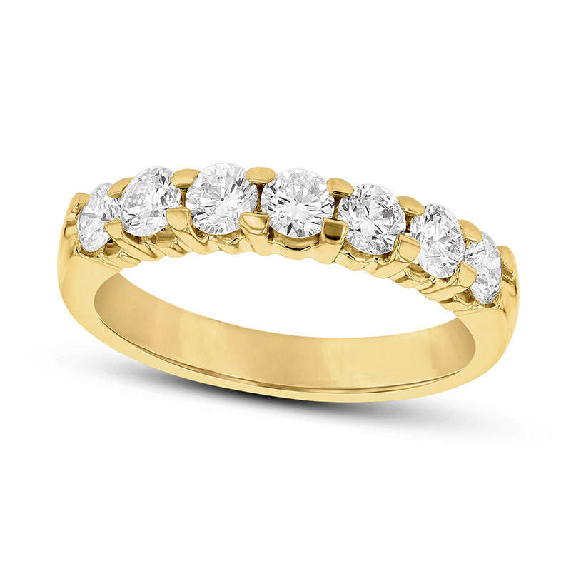 Image of ID 1 10 CT TW Natural Diamond Seven Stone Anniversary Band in Solid 14K Gold
