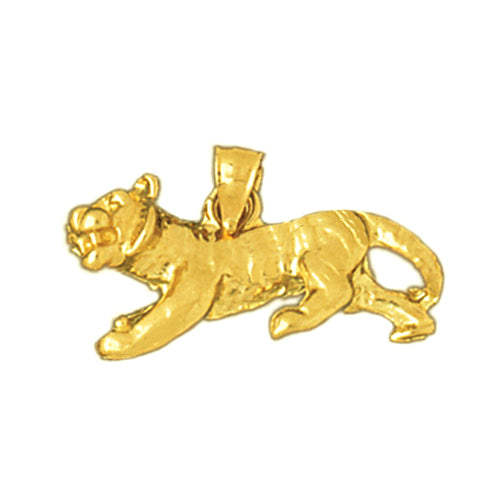 Image of ID 1 14K Gold 3D Cub Tiger Pendant