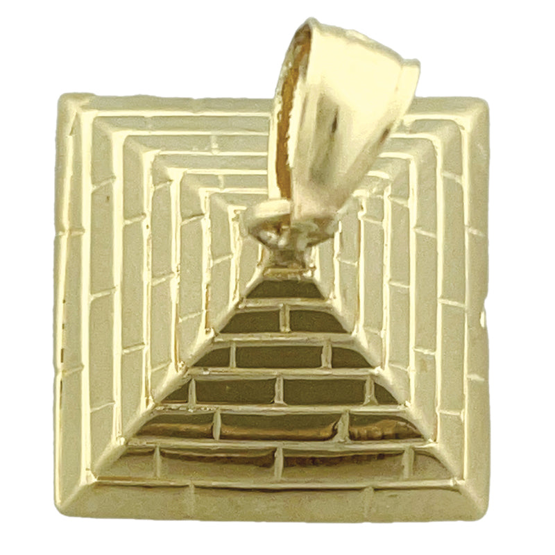 Image of ID 1 14K Gold 3D Egyptian Pyramid Pendant
