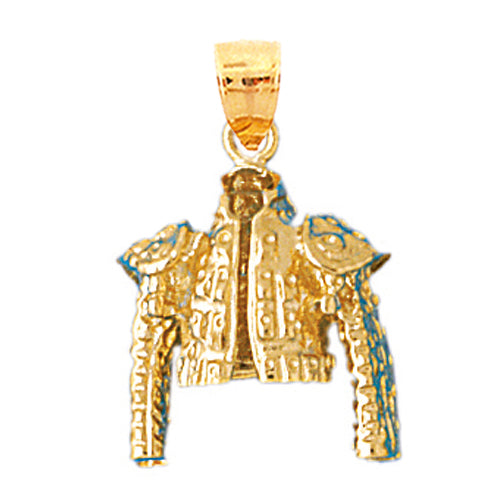 Image of ID 1 14K Gold 3D Matador Vest Pendant