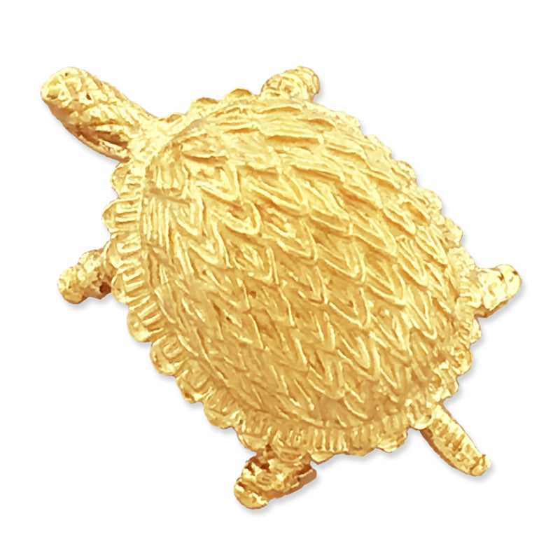 Image of ID 1 14K Gold Box Turtle Pendant Slide