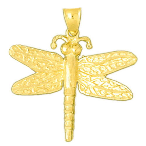 Image of ID 1 14K Gold Dragonfly Pendant